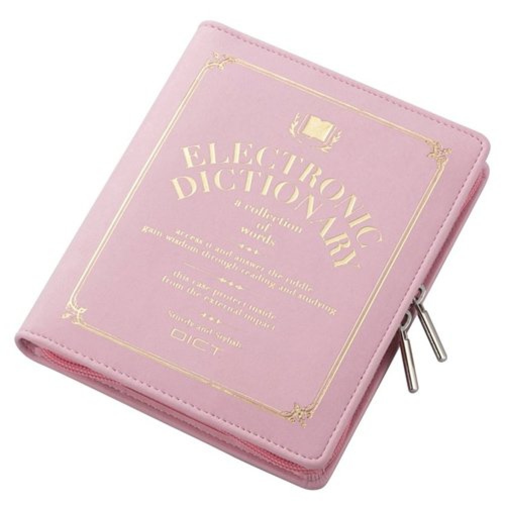 ELECOM DJC-021PN Electronic Dictionary Case Full Cover Pink